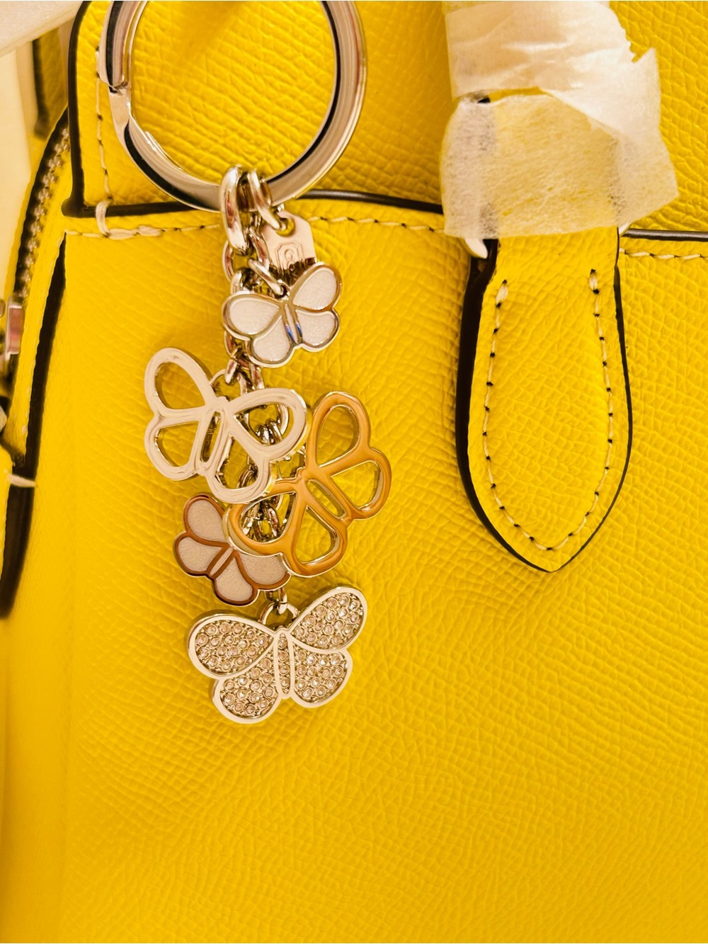 Vintage RARE Coach Y2K Butterfly Keychain/ Bag charm - Picture 8 of 16